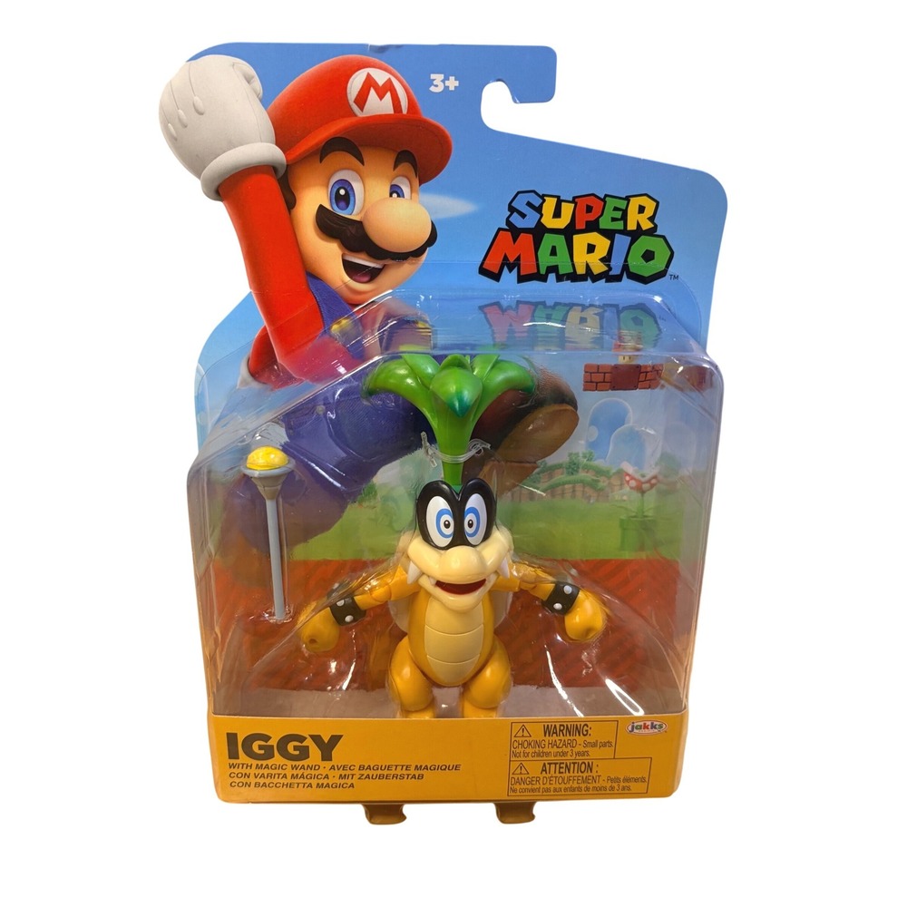 Jakks Pacific World of‎ Nintendo Iggy Koopa Super Mario Action Figure Magic Wand